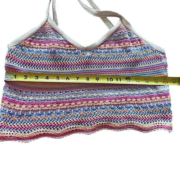 Alter’d State Women’s Women’s Crochet Cropped Tank Top Size Medium - Picture 8 of 9
